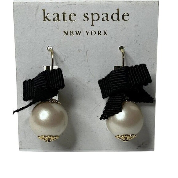 kate spade Jewelry - NEW Kate Spade Bow Dangle/Drop 14K Gold Filled Earwire Earrings